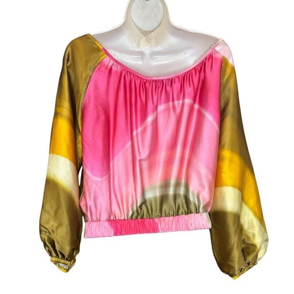 Silvia Tcherassi Dariella off-shoulder blouse NWT Size Large - Picture 7 of 10